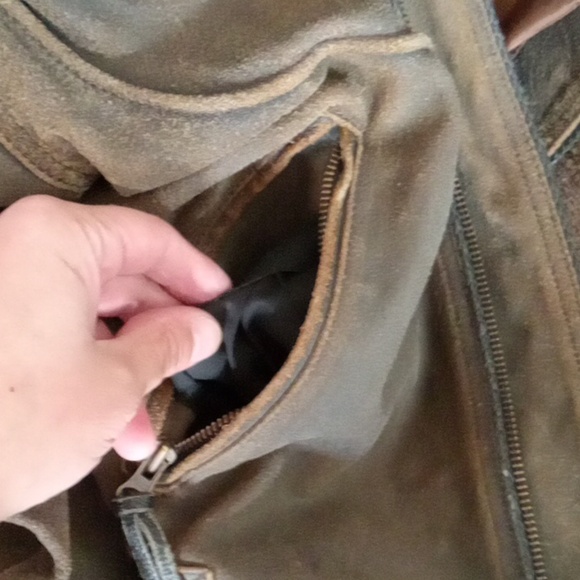 Harley Davidson xl brown distressed look leather jacket. - Picture 4 of 5